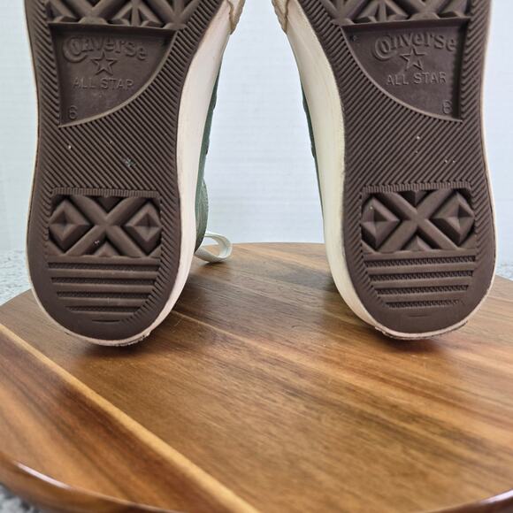 Converse CTAS All Star Lift Hi Platform By You Green Canvas Y2K Sneaker Womens 8 - Picture 11 of 13